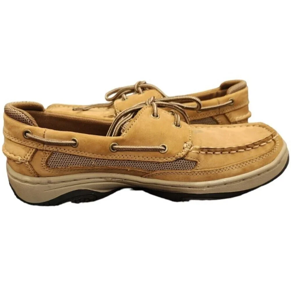 Reel Legends Catamaran II Lace Up Leather Boat Shoes Men's 8.5
